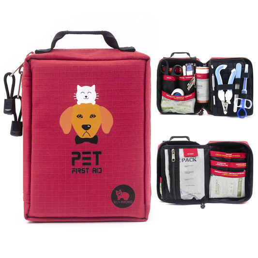 Pet First Aid Kit for Outdoor Use; Outdoor Home Portable Cat and Dog Care Bag