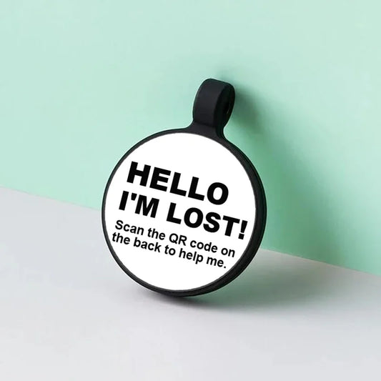 Dog Accessories Pet ID Smart Tags for Dog Cat Silent Silicone QR Code Tags Online Profile Email Location Alert for Dog Collar